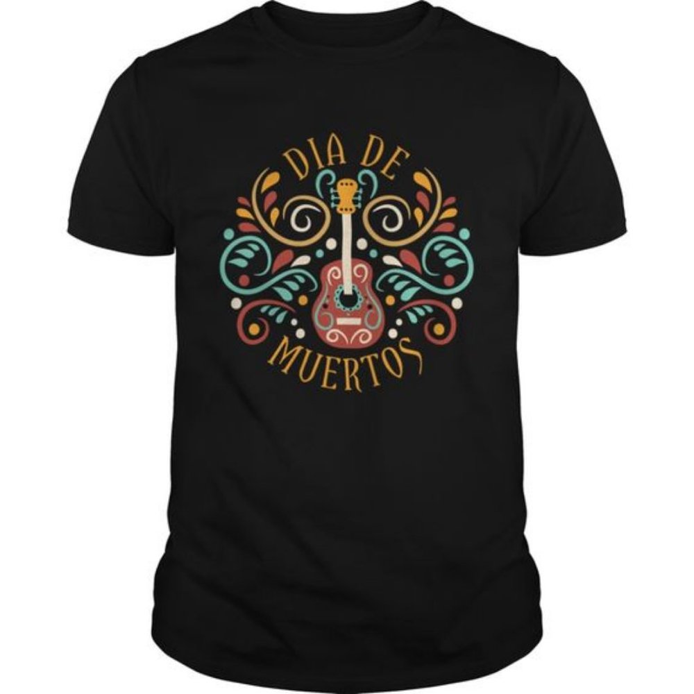 Guitar Day Of The Dead Dia De Muertos
